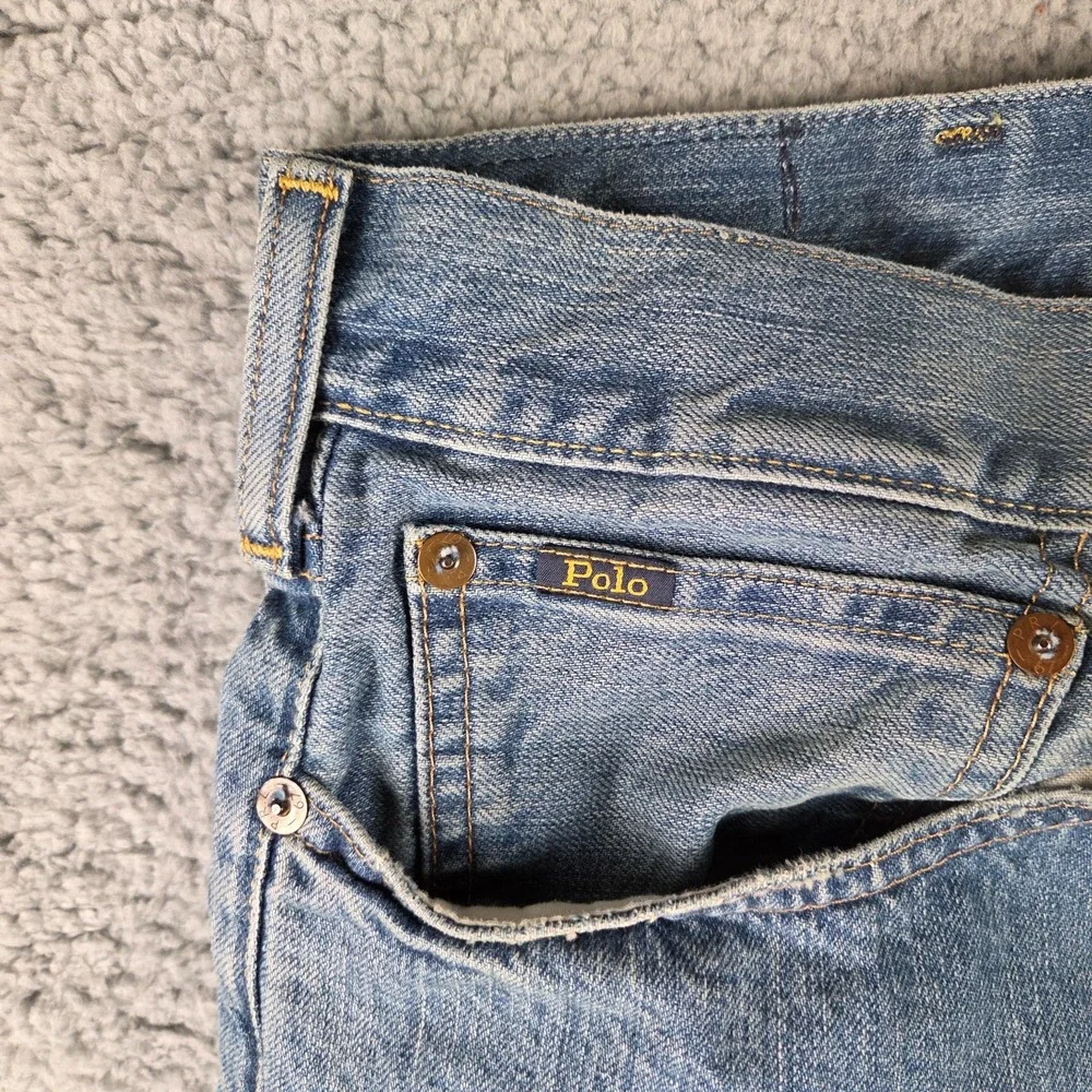 Polo by Ralph Lauren Hampton Jeans Denim Mens 40x30‎ Blue Relaxed Straight